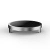 Plexity Labs UFO Tops Astral Axis Spinning Top Base - Low Friction Concave Glass and Aluminum Docking Station Bottom Side - 3 1/4 Inch view 1