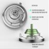 Plexity Labs UFO Tops Astral Axis Spinning Top Base - Low Friction Concave Glass and Aluminum Docking Station Bottom Side - 3 1/4 Inch view 2