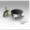 Plexity Labs UFO Tops Astral Axis Spinning Top Base - Low Friction Concave Glass and Aluminum Docking Station Bottom Side - 3 1/4 Inch view 3