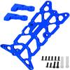 RcarmubWow RC Upper Chassis Upgrades Part for 1/10 Rustler 2WD/VXL,Bandit 2WD/VXL,Alloy Aluminium Upper Chassis Hops Up,Navy Blue view 1