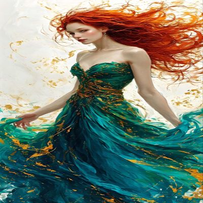 Abstract Beauty Paint by Numbers Kit for Adults, Paint by Numbers Kit for Adults Beginner, DIY Acrylic Watercolor Oil Paint by Number, Canvas Painting Kits for Gifts Home Wall Decor 20x40 inch R-1590