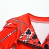 WYYXYB Girls Red Costume Birthday Party Dress Halloween 4 Descendants Cosplay Outfits(7-8 Years,Red) view 3