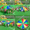ZMQJEQANBG Play Parachute Kids Parachute with Storage Bag, School Sports Day Parachute Game, Physical Training Toy(6m/19.6ft) view 4