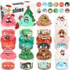 2025 New 12 Pack Mini Christmas Slime Set, Butter Cloud Jelly Crystal Slime, for Teen Girls for Kids, Christmas Toys Kit Xmas Classroom Rewards, Advent Calendar 2025 Kids view 1