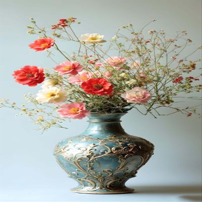 Abstract Vase Paint by Numbers Kit for Adults, Paint by Numbers Kit for Adults Beginner, DIY Acrylic Watercolor Oil Paint by Number, Canvas Painting Kits for Gifts Home Wall Decor 24x48 inch R-1459