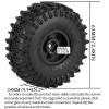 RcarmubWow RC 1.0" Beadlock Wheels and Tires for RC Crawler 1/18 TRX4M,1/24 SCX24,Brass 1.0 Beadlock Wheels RC Rims w/ 1.0 Beadlocks Tires Soft Sticky Rubber Tires,4pcs,Style A view 3
