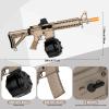 Electric Gel Toys New M4A1,Semi & Full Automatic Mode Splat-Blaster with FPS 280 and 100 Feet for Outdoor Team Game,Ages 14+,Sandy view 2