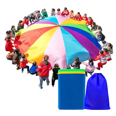 ZMQJEQANBG Play Parachute Kids Outdoor Activities, School Sports Day Kits, Outdoor Teamwork Parachute Game(4m/13.1ft)