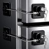 4 Pack Refrigerator Locks with Keys for Kids, Toddlers and Adults, Self Adhesive Child & Baby Proofing Fridge Latch for Double Door, French Door, Cabinets and Drawers, Oven, Windows (Patent) view 1