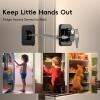 4 Pack Refrigerator Locks with Keys for Kids, Toddlers and Adults, Self Adhesive Child & Baby Proofing Fridge Latch for Double Door, French Door, Cabinets and Drawers, Oven, Windows (Patent) view 2