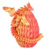 Mydhall 3D Printed Flying Dragon Egg with Articulated Dragon Inside  Toys&Gifts for Kids,Home Decor,Creative Ornaments,Birthday,Easter (Flame Red, Large) view 1