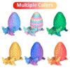 Mydhall 3D Printed Flying Dragon Egg with Articulated Dragon Inside  Toys&Gifts for Kids,Home Decor,Creative Ornaments,Birthday,Easter (Flame Red, Large) view 4
