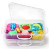 2 Pcs Sand Tray Sensory Bin with Lid and Handle, Portable Sensory Sandbox Container for Kids, Plastic Activity Tray for Toddlers (Transparent) view 1