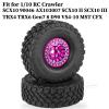 RcarmubWow RC 1.9 Beadlock Wheels and Tires for 1/10 SCX10 TRX4 TRX6 VS4-10 Gen8 7 MST CFX D90 RC Crawler,Alloy Aluminium 1.9 rc Wheels 1.9 rc Rims w/ 1.9 Beadlock Tires Trunk Tires,Pink &Titanium view 2