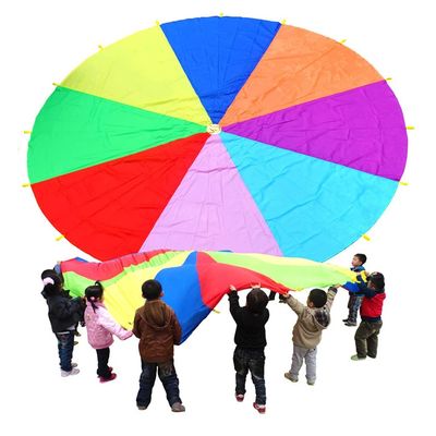 ZMQJEQANBG Play Parachute Parent-Child Interactive Game, Balance & Coordination Play Parachute, Resistant Play Parachute for 3-6 Years Old(4m/13.1ft)