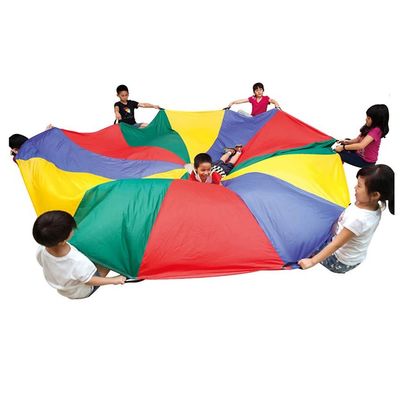 ZMQJEQANBG Play Parachute Kids Coordination Game, Nursery Physical Training Parachute Games, Resistant Parachute for 3-6 Years Old(8m/26.2ft)