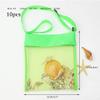 Mesh Beach Bag for Sand Toys 10Pcs Colorful Beach Bag for Kids Collecting Seashell Bag with Adjustable Carrying Straps, Beach Accessories view 2