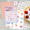 HMJKL Unicorn Bingo Game, Magical Unicorn Bingo Cards Set, Rainbow Birthday Party Bingo Supplies for Adults, Family Friends Activities Favors Decorations for 24 Player, 01 view 3