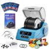 Tryes Rock Tumbler Kit Adults - Rock Polisher Tumbler with Noise Reduction Cover, Speed&Timer Control, Includes 4 Polishing Grits, Rough Gemstones, Learning Guide etc.(Blue) view 1