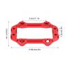 Aluminum Alloy Steering Servo Mount Set, Steering Servo Mount for Arrma Kraton RC Cars (Red view 2