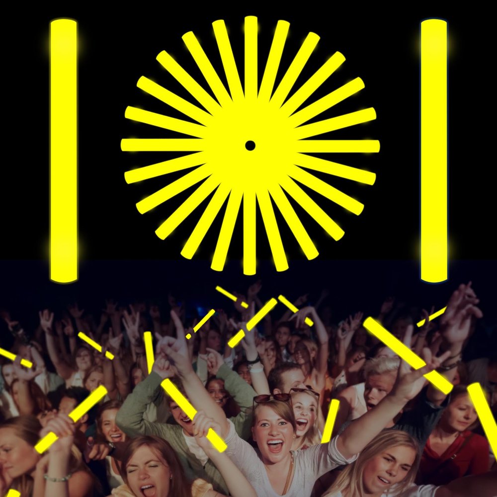 NUDALA Glow Foam Wand, 36 Pcs Giant Yellow LED Light Up Sticks Flashing Glowing Baton Wands Party Supplies for Easter, Wedding, Raves,Concert,Birthday,Christmas, Halloween