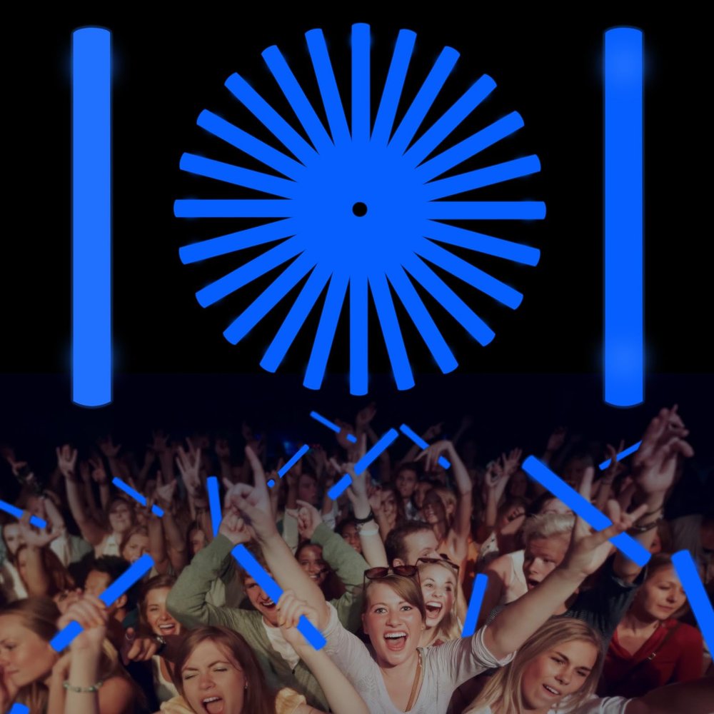 NUDALA Blue Glow Foam Wand, 36 Pcs Giant LED Light Up Sticks Flashing Glowing Baton Wands Party Supplies for Wedding, Raves,Concert,Birthday,Christmas, Halloween,Sporting Events