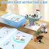 aphpaio Christmas Polar Bear and Penguin Building Set, Sea Animals Building Kit Winter Village, Includes Igloo Fish Crab Sea Animals, Brithday Gift for Boys Girls Aged 8+ (286Pcs) view 4