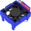 RCHuiWow RC VXL-3s ESC Cooling Fan Heat Sink w/Dual Fan Heat Sink Upgrades Part for 1/10 Slash Rustler Stampede 4x4 VXL 4WD,High Velocity Fan Heatsink Hops Up,Navy Blue view 4