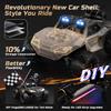 DEERC 1:14 Crawler RC Car, 48Kph High Speed RC Truck with LED Headlight for Boys Aldult, Offroad 4x4 2.4Ghz Remote Control Car, Monster Truck Toy, 2 Batteries, 40 Mins Running Time view 2
