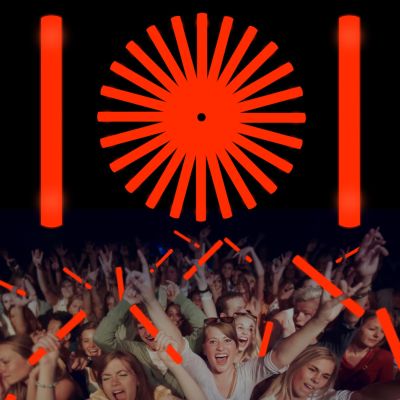 NUDALA Glow Foam Sticks Bulk, 24 Pcs Red Giant LED Light Up Sticks 3 Modes Flashing Glowing Baton Wands Party Supplies for Wedding, Raves,Concert,Birthday,Christmas, Halloween,Sporting Events