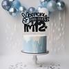 Official Pre-teen I'm 12 Cake Topper, Funny 12th Bday Decoration, 12 Pre-teen Birthday Party Decoration, Bro I'm 12, Happy 12th Birthday Cake Topper Black Glitter view 4