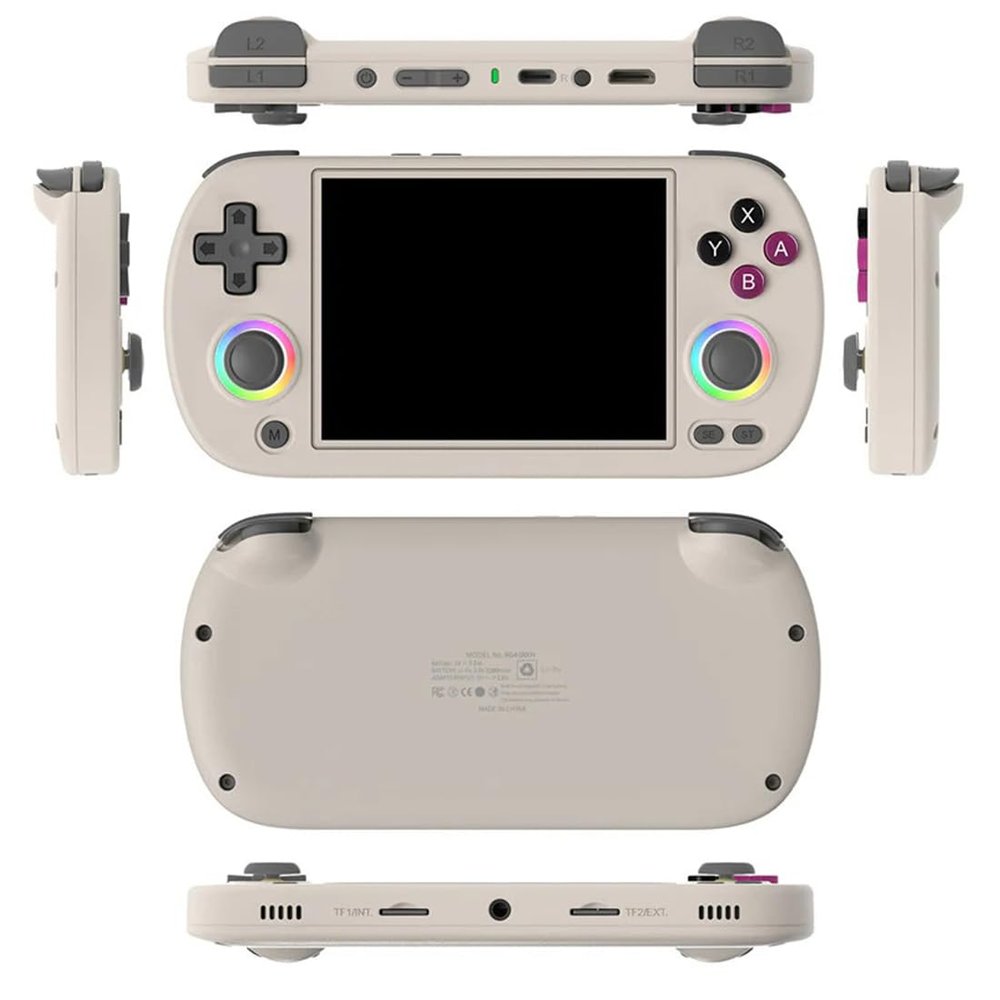 ConsoleXpress RG40XX H Retro Handheld Game Console, 4.0-Inch 640*480 IPS Screen Cortex-A53 Linux System 64G Built-in 4800+ Games Portable Rechargeable Arcade Video Game Consoles