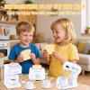 Ehome Play Kitchen Appliances Toy Set Pretend Kitchen Food Accessories with Coffee Maker,Toaster and Blender Toddler Cooking Playset Ages 3 4 5 6 Boys Girls Birthday for Kids (White) view 2