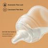 yanyoyo Natural Glass Baby Bottle for Breastfeeding Babies, 3oz Newborn Anti-Colic Baby Bottle with Slow Flow Nipples (SS), Clear, Wide Neck, 2 Pack, 0 Months+ view 4