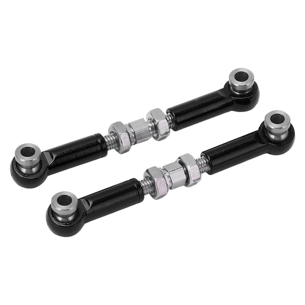 Nurnesy 2 Pcs Rc Steering Link Rod Link Arm Aluminum Alloy Aluminum Alloy Upgrade for Car Remote Control for Vehicles