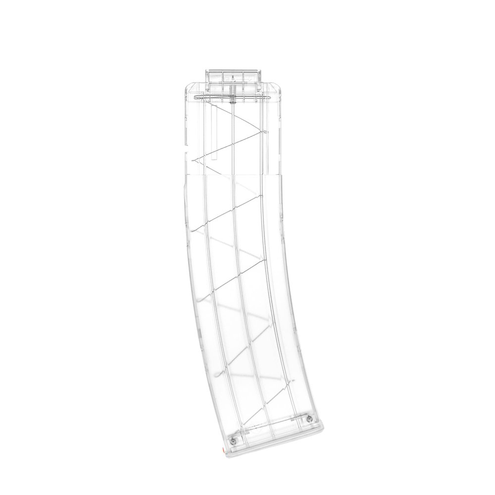 Worker Mod 22-Darts Banana Magazine Clip Replacement ABS Plastic Quick Reload Clip for Nerf N-Strike Elite Toy (Clear)