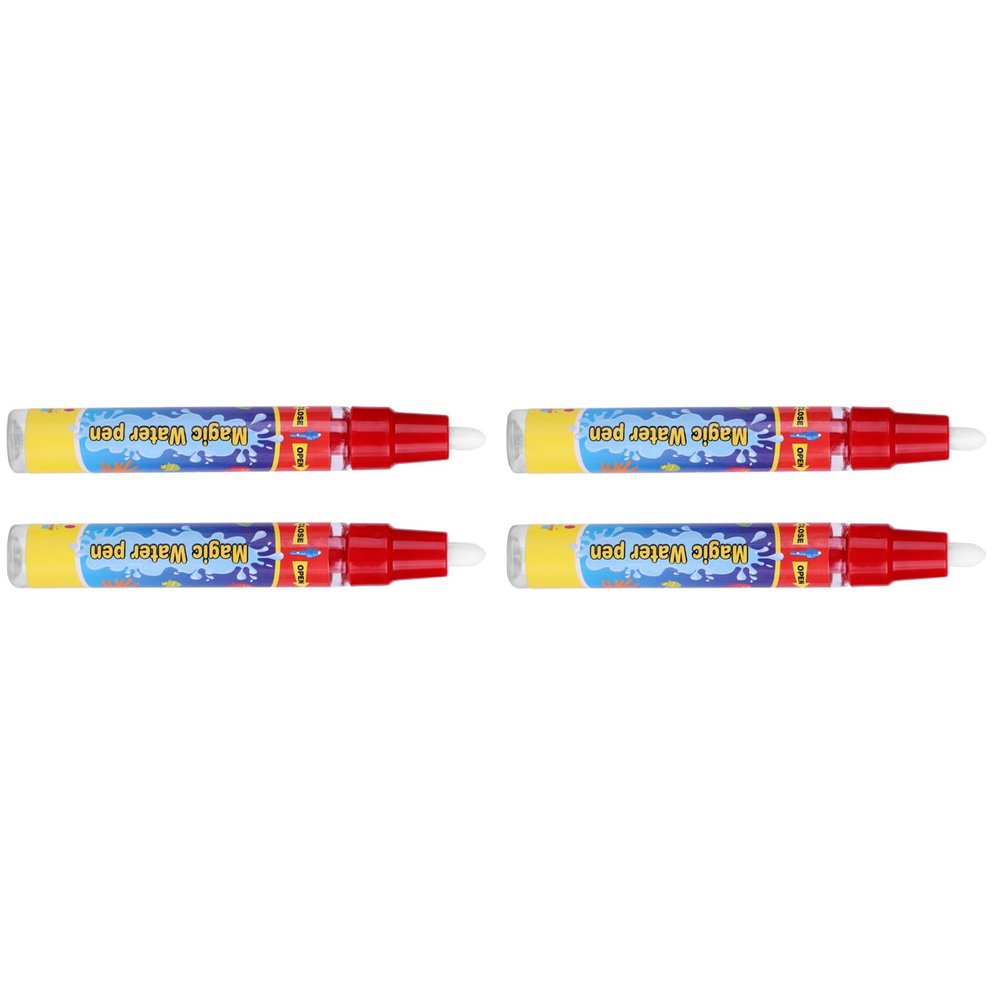 4pcs Magic Water Pen, Easy to Use Water Coloring Pen for Kids with Mat or Book, Baby Safe Painting Tool