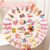 42 Pcs Cute Hair Clips for Toddler Girls, Fashion Colorful Flower Fruit Hair Accessories, Baby Hair Pin, Barrettes for Kids Girls (J) view 3