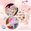42 Pcs Cute Hair Clips for Toddler Girls, Fashion Colorful Flower Fruit Hair Accessories, Baby Hair Pin, Barrettes for Kids Girls (J) view 4