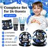 10th Birthday Decorations for Boys, 10 Year Old Boy Birthday Decorations Party Supplies, 120Pcs Double Digits Happy 10th Birthday Includes Paper Plates, Napkins, Cups and Straws | Serves 24 view 2
