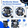 10th Birthday Decorations for Boys, 10 Year Old Boy Birthday Decorations Party Supplies, 120Pcs Double Digits Happy 10th Birthday Includes Paper Plates, Napkins, Cups and Straws | Serves 24 view 3