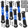 RCHuiWow RC Turnbuckles Camber Links Upgrades Part for 1/10 Granite 3S BLX(Mega550),Senton 3S BLX(Mega550),Vorteks 3S BLX(Mega550),Alloy Links Adjustable Tie Rods & Turnbuckles,6pcs,Navy Blue view 1