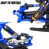 RCHuiWow RC Turnbuckles Camber Links Upgrades Part for 1/10 Granite 3S BLX(Mega550),Senton 3S BLX(Mega550),Vorteks 3S BLX(Mega550),Alloy Links Adjustable Tie Rods & Turnbuckles,6pcs,Navy Blue view 3