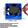 RCHuiWow Metal RC 30 * 30MM 28000 RPM Motor Cooling Fan Brushless Motor Heat Sink 4.8-8.4V Upgrades Part for 540 550 F540 3650 3660 Motor for 1/8 1/10 RC Car,Navy Blue view 3