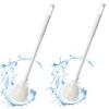 2Pcs Bottle Brush 11.6" Flexible Silicone Bottle Cleaner with Long Handle & Foldable Brush Head Clean Every Corner, Bottle Brush with Hanging Hole For Baby Bottles Baby Bottle Brush Water Bottle Brush view 1