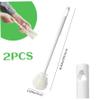 2Pcs Bottle Brush 11.6" Flexible Silicone Bottle Cleaner with Long Handle & Foldable Brush Head Clean Every Corner, Bottle Brush with Hanging Hole For Baby Bottles Baby Bottle Brush Water Bottle Brush view 4