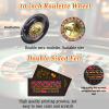 WodGod Roulette Wheel and Craps Set with Large Double Sided Felt, 10 Inch Roulette Wheel, Chip Rake, 200 Chips, Roulette Marker, 3 Dices, Perfect for Game Night Party view 3