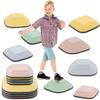 8PCS Balance Stepping Stones,Non-Slip Stepping Stone,Toddlers Sensory Play Equipment Toy,Durable Non-Slip Stones Promotes Balance Coordination & Strength for Kids Ages 3-8 (Macaron) view 1