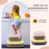 8PCS Balance Stepping Stones,Non-Slip Stepping Stone,Toddlers Sensory Play Equipment Toy,Durable Non-Slip Stones Promotes Balance Coordination & Strength for Kids Ages 3-8 (Macaron) view 2
