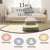 8PCS Balance Stepping Stones,Non-Slip Stepping Stone,Toddlers Sensory Play Equipment Toy,Durable Non-Slip Stones Promotes Balance Coordination & Strength for Kids Ages 3-8 (Macaron) view 4